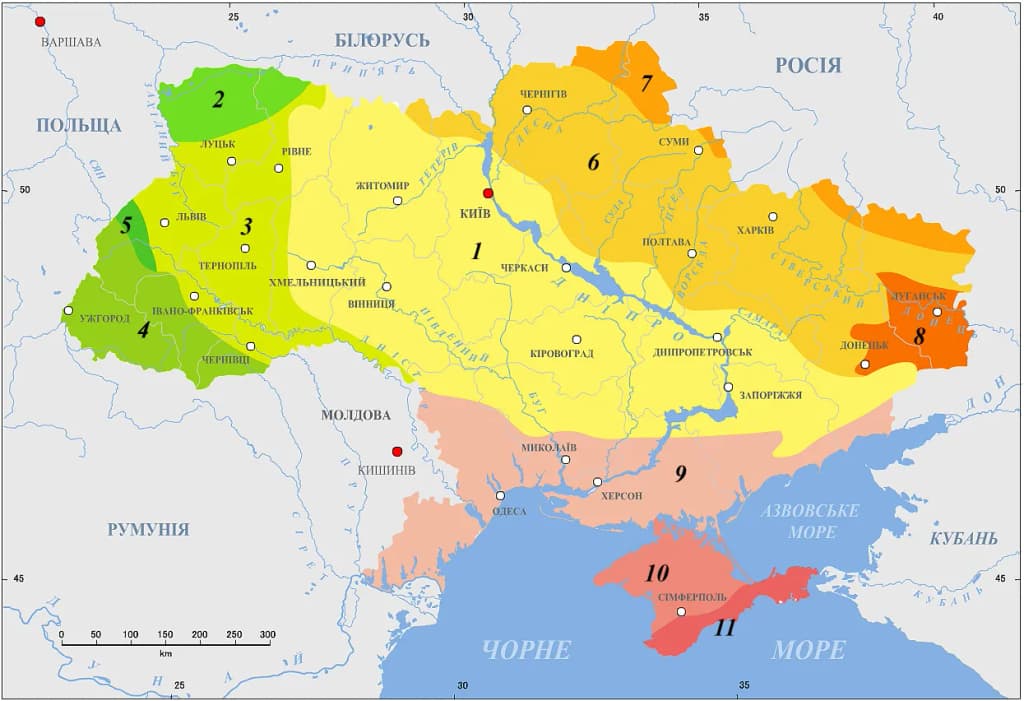 Tectonic structure of Ukraine