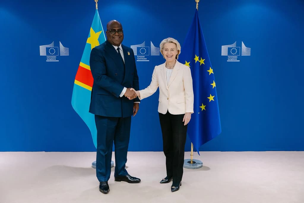 On 9 October 2025, Ursula von der Leyen, President of the European Commission, received Félix Tshisekedi, President of the Democratic Republic of the Congo.
