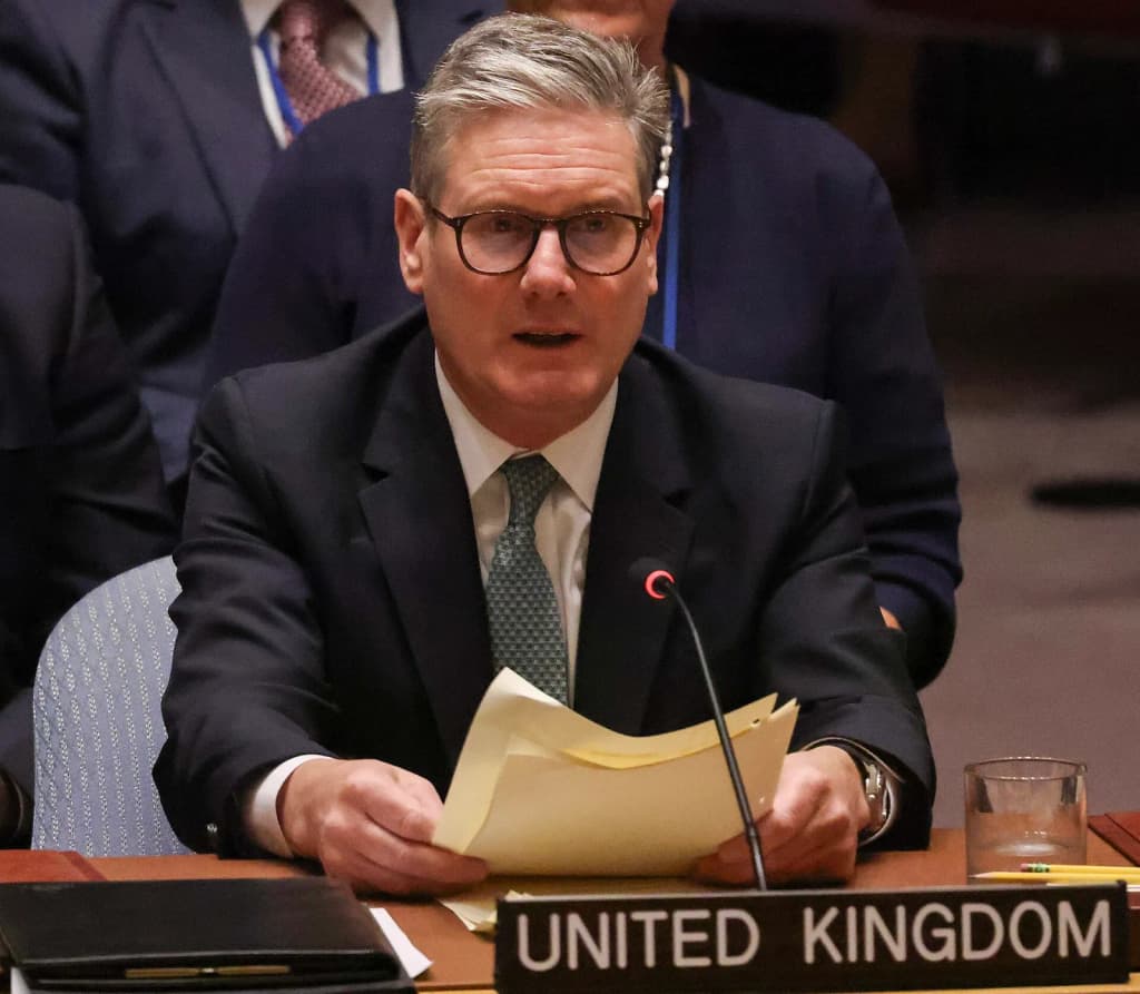25/09/2024. New York, United States. Prime Minister Keir Starmer speaks at the Security Council at the United Nations General Assembly (UNGA). Picture by Lauren