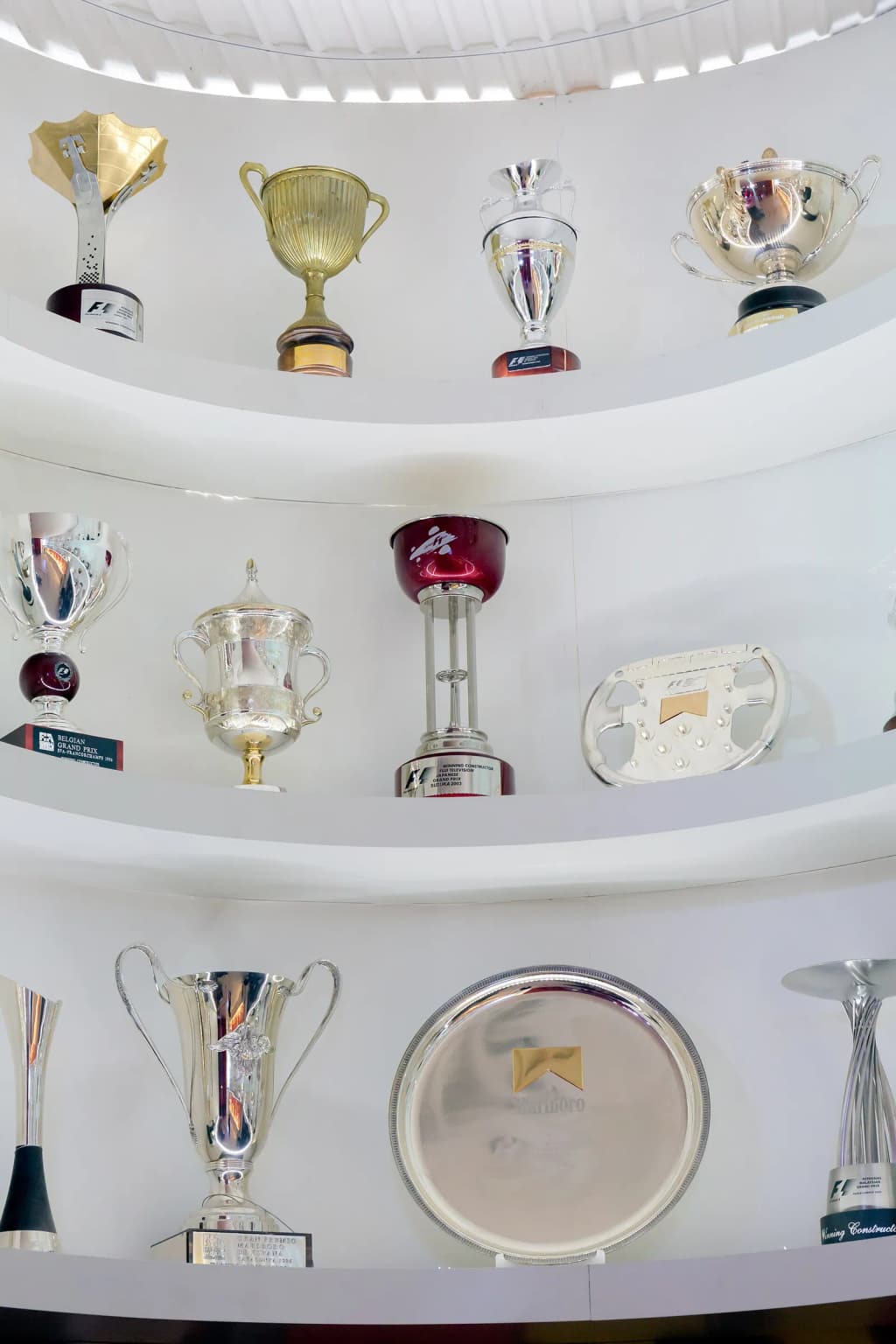 Formula One trophies of Scuderia Ferrari .