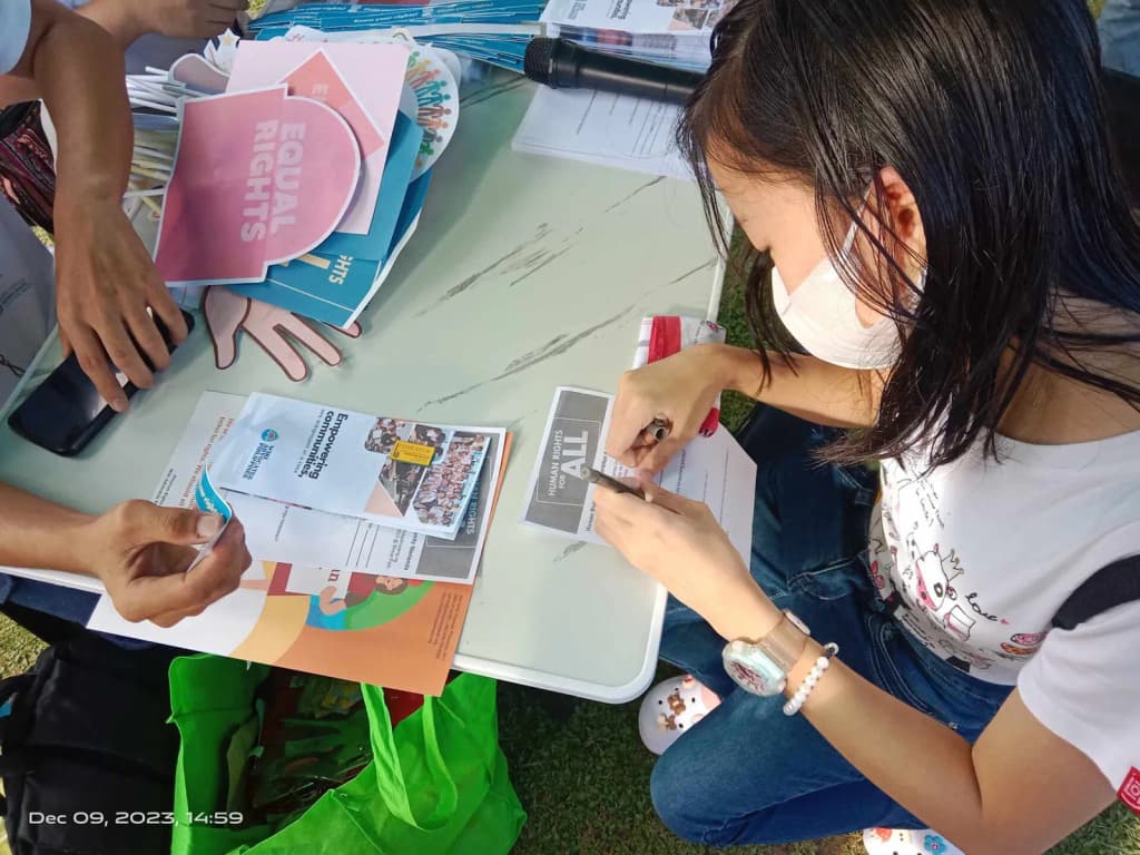 One of the participants of Human Rights
