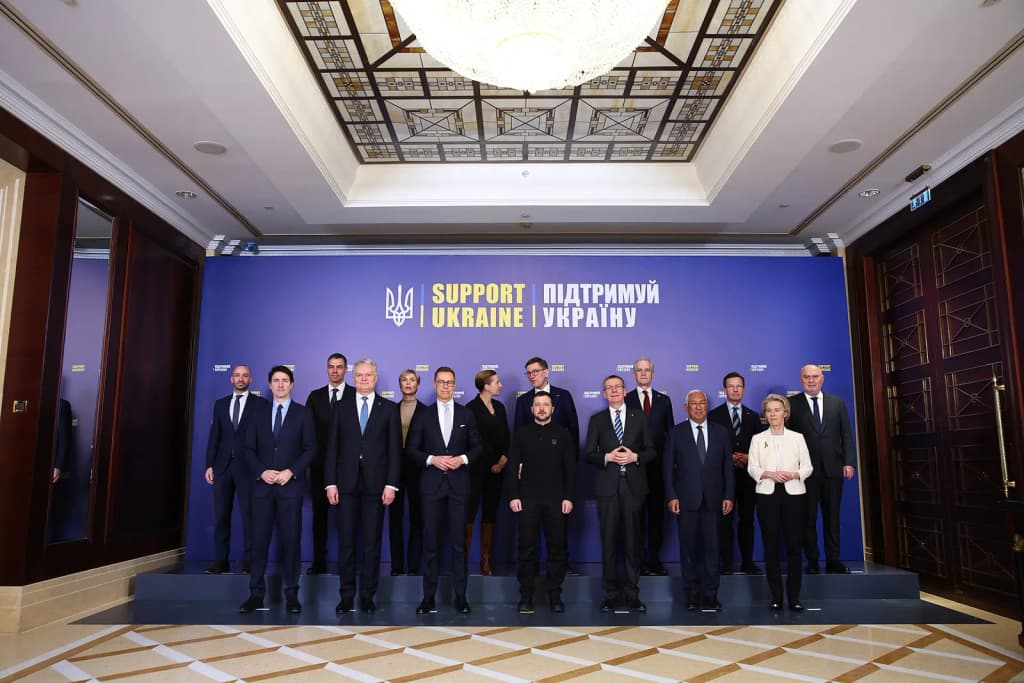 On 24 February 2025, Ursula von der Leyen, President of the European Commission and the College of the European Commission travels to Kyiv, Ukraine to express E