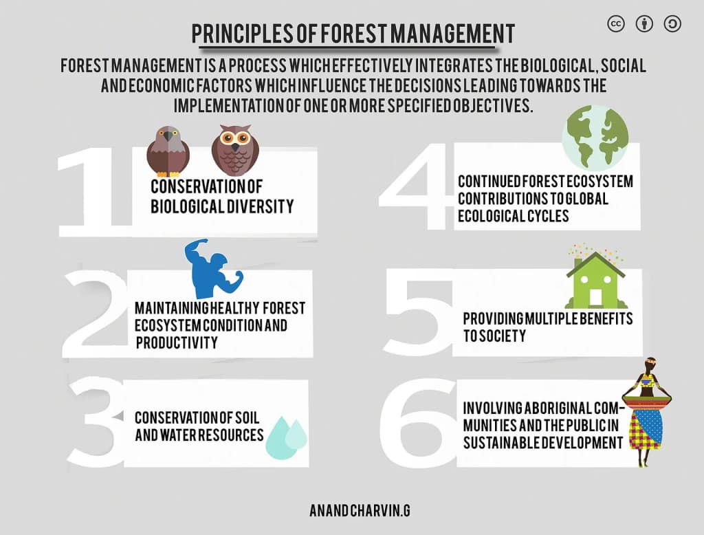 Forest management is a process which effectively integrates the biological, social and economic factors which influence the decisions leading towards the implem