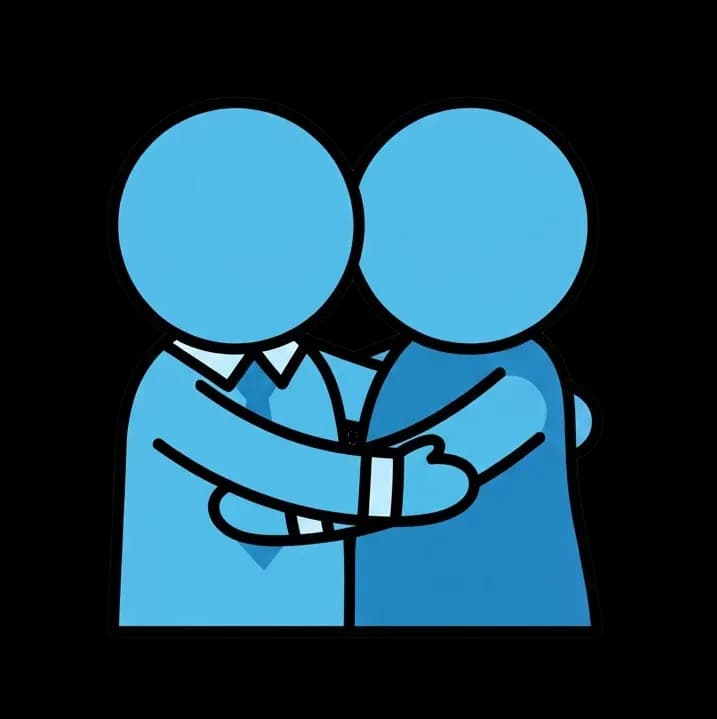 Hug emoji. For forums. No background