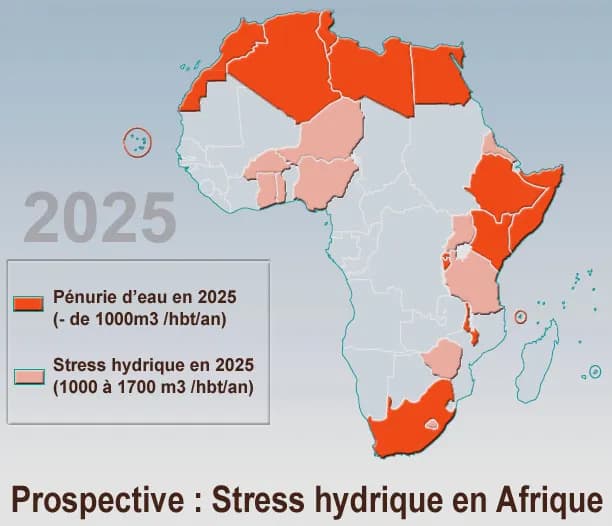Foresight 2015: Water stress and water scarcity (25 countries) by United Nations (UN post GEO2000)