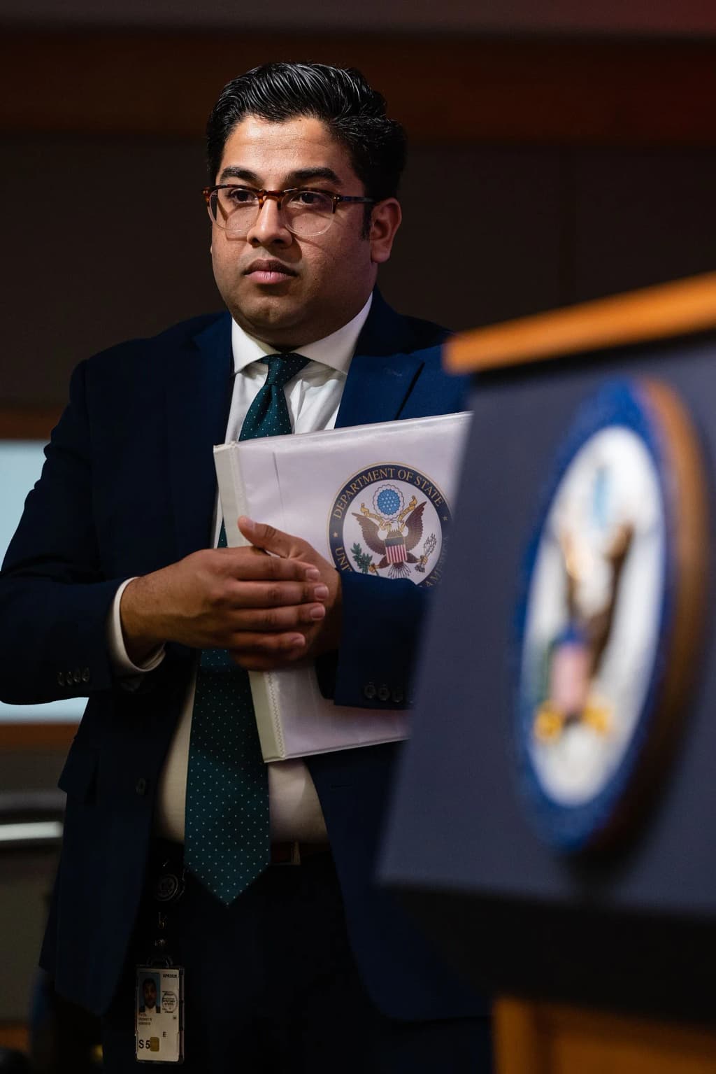 Acting Department Spokesperson Vedant Patel speaks on the release of the 2022 Human Rights Report at the U.S. State Department in Washingtion, D.C. on March 20,