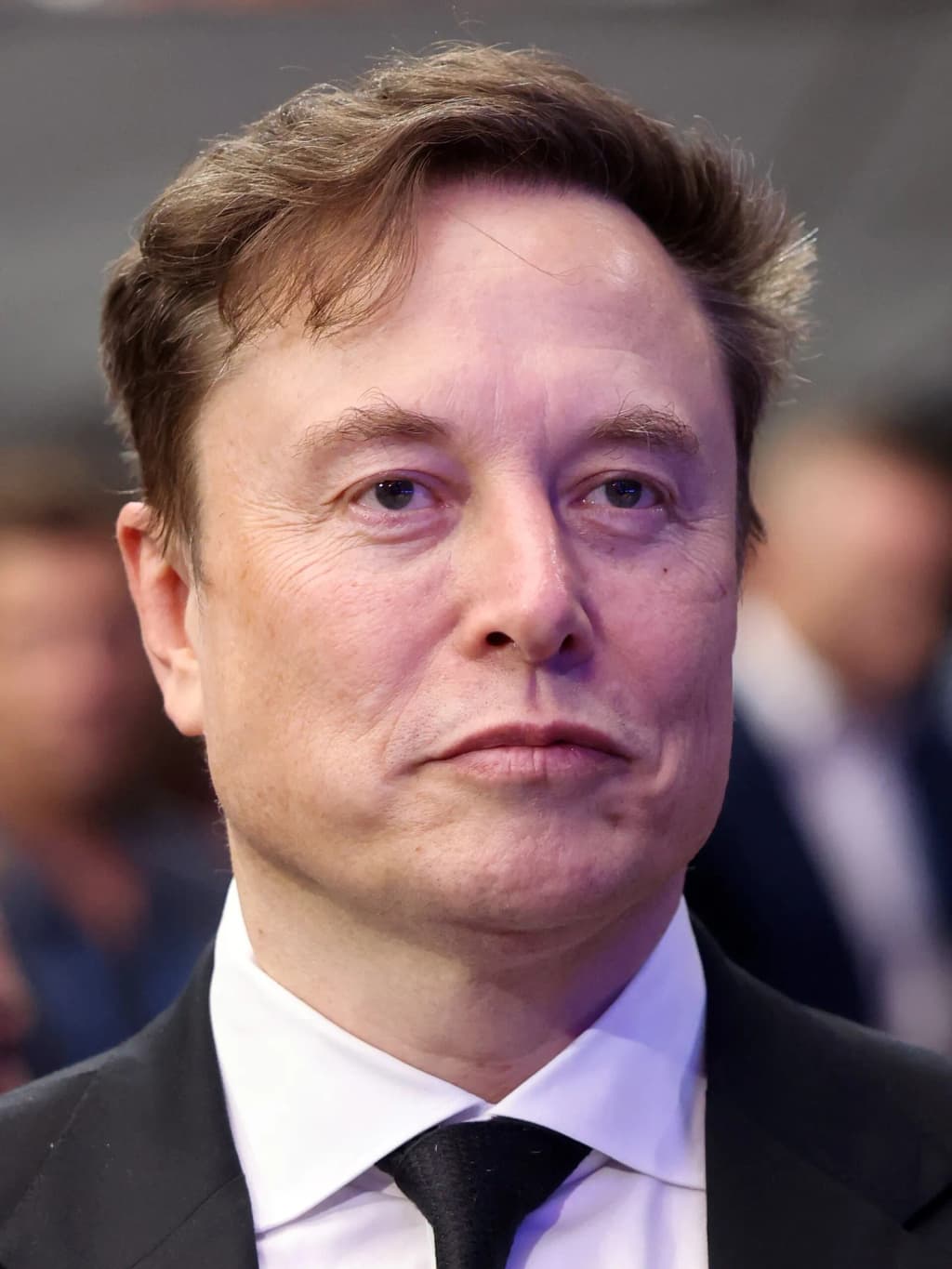 Elon Musk at the Memorial for Charlie Kirk at State Farm Stadium in Glendale, Arizona.