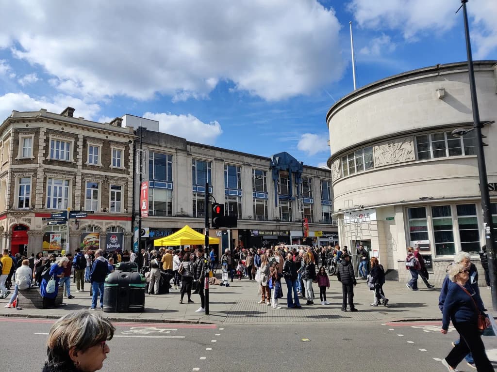 Celebración de Viernes Santo en Camden Town (Londres)