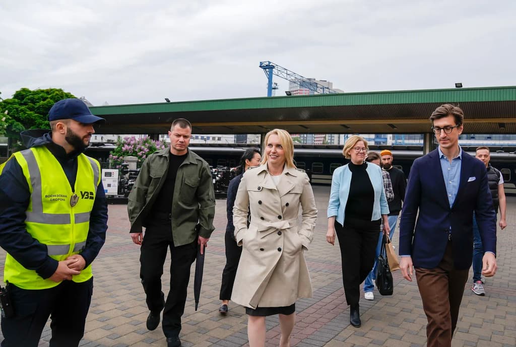 USAID Ukraine's Energy Security Project has delivered 105 diesel generators worth $2.7 million dollars to Ukrzaliznytsia, Kyiv on May 16, 2023