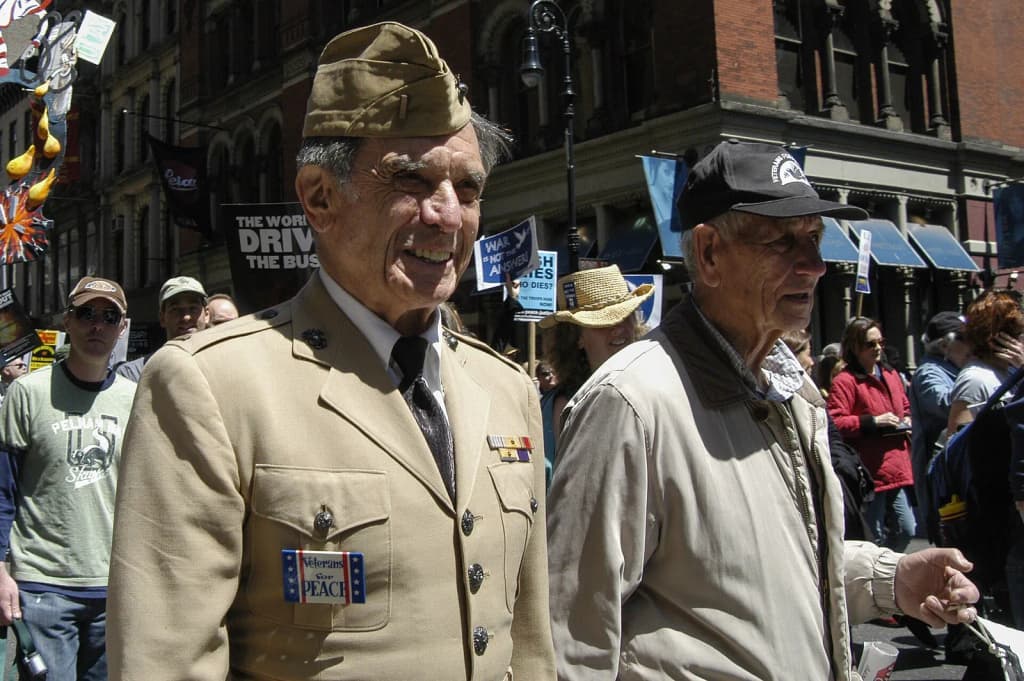 Veterans for Peace, National March for Peace, Justice, and Democracy, New York City