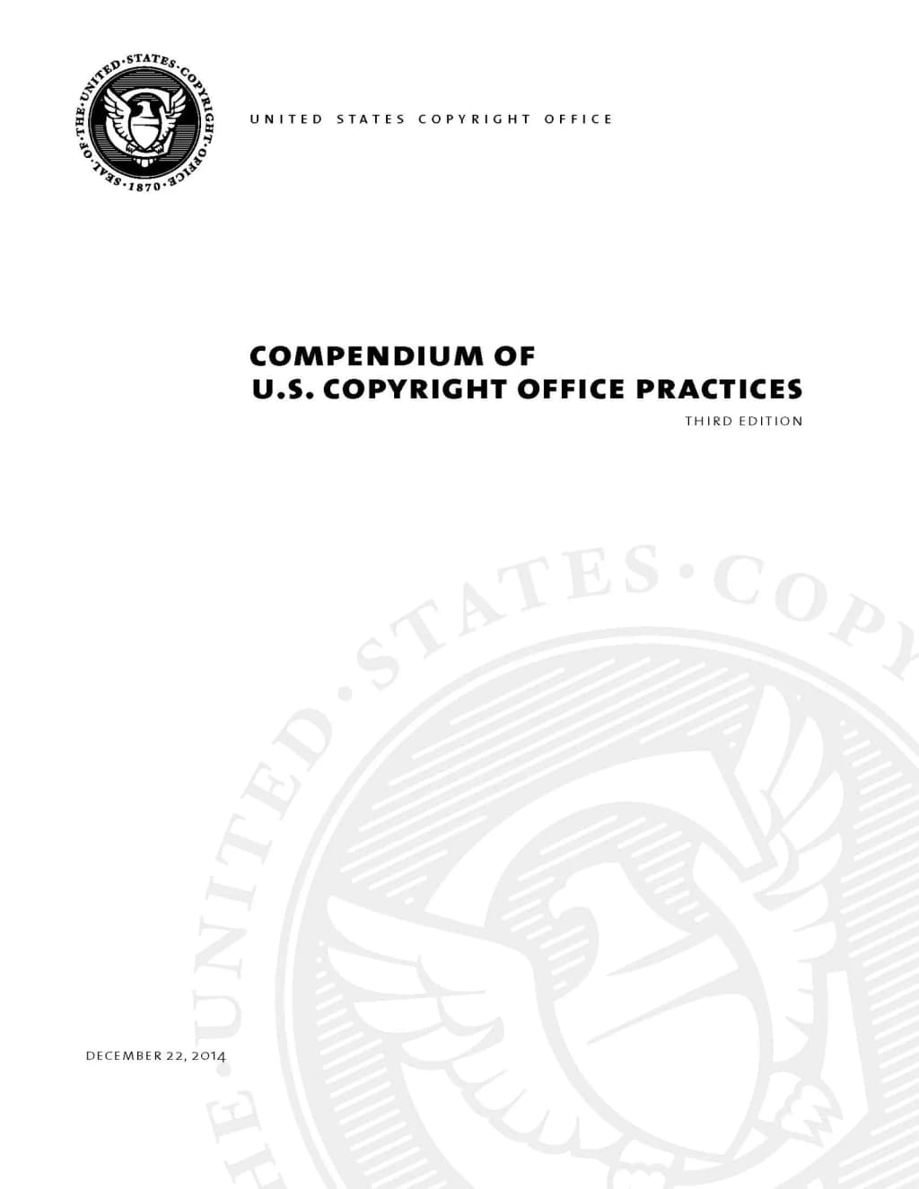Cover image for the governing administrative manual for U.S. Copyright Office.