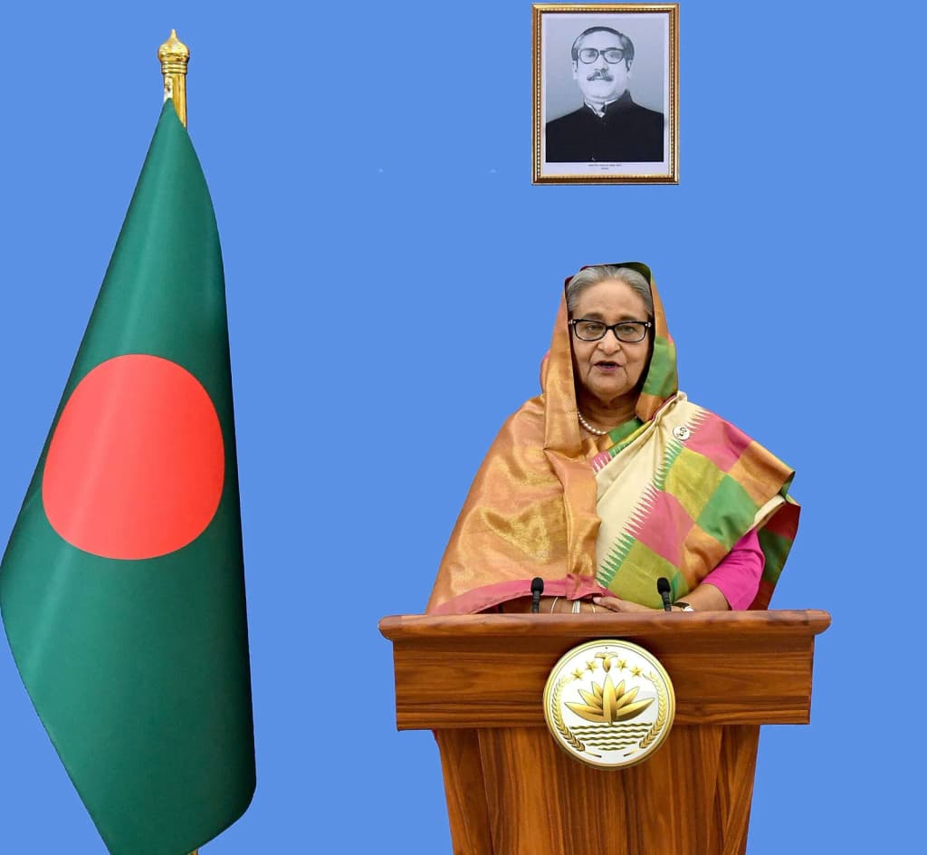 Prime Minister Sheikh Hasina virtually addressed the 75th General Assembly of the High-Level Interactive Dialogue on Antimicrobial Resistance (AMR) held at the