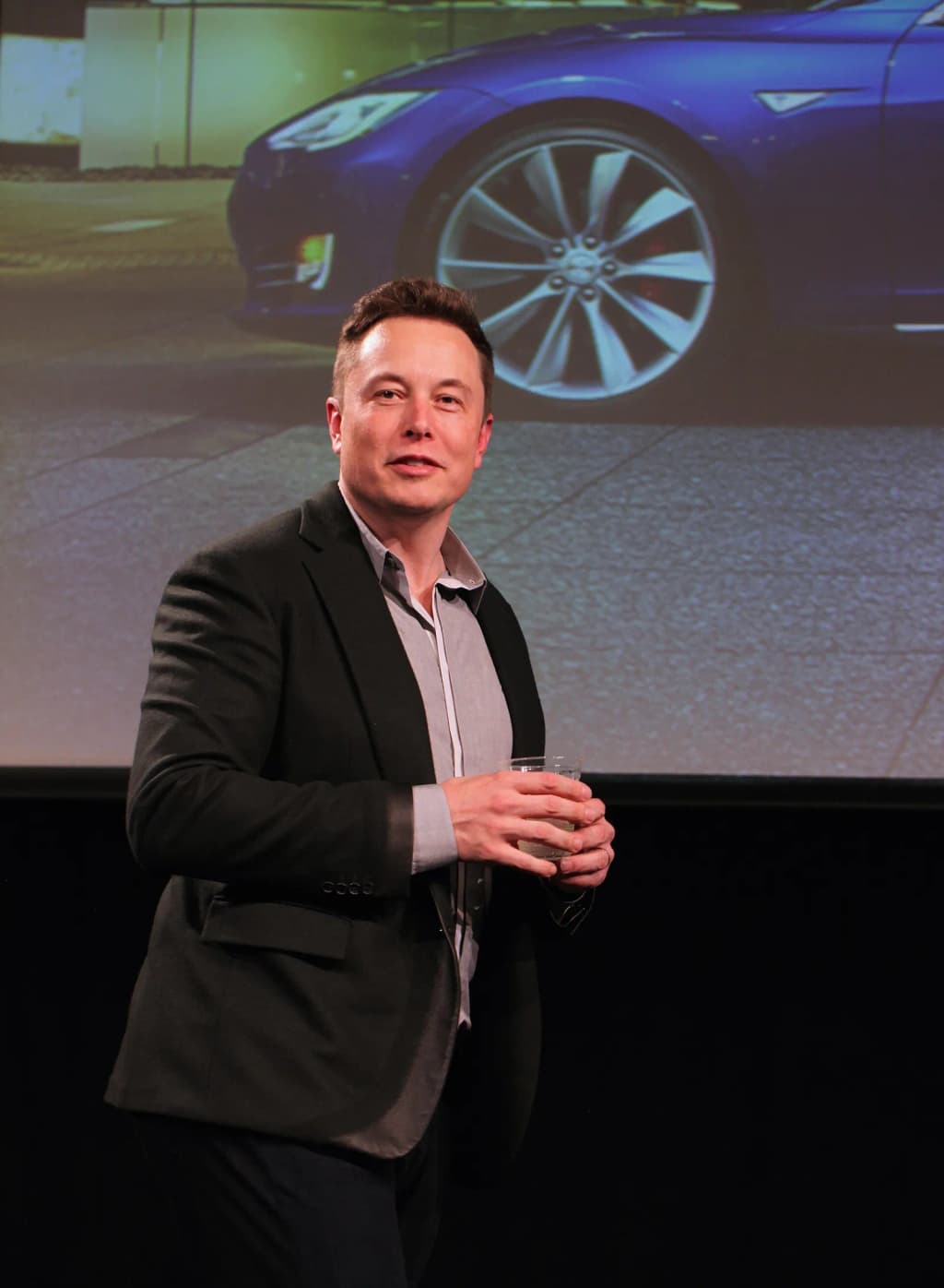 He takes the stage at 13:35 of the <a href=" http://www.teslamotors.com/2015shareholdermeeting " rel="nofollow">webcast</a>.