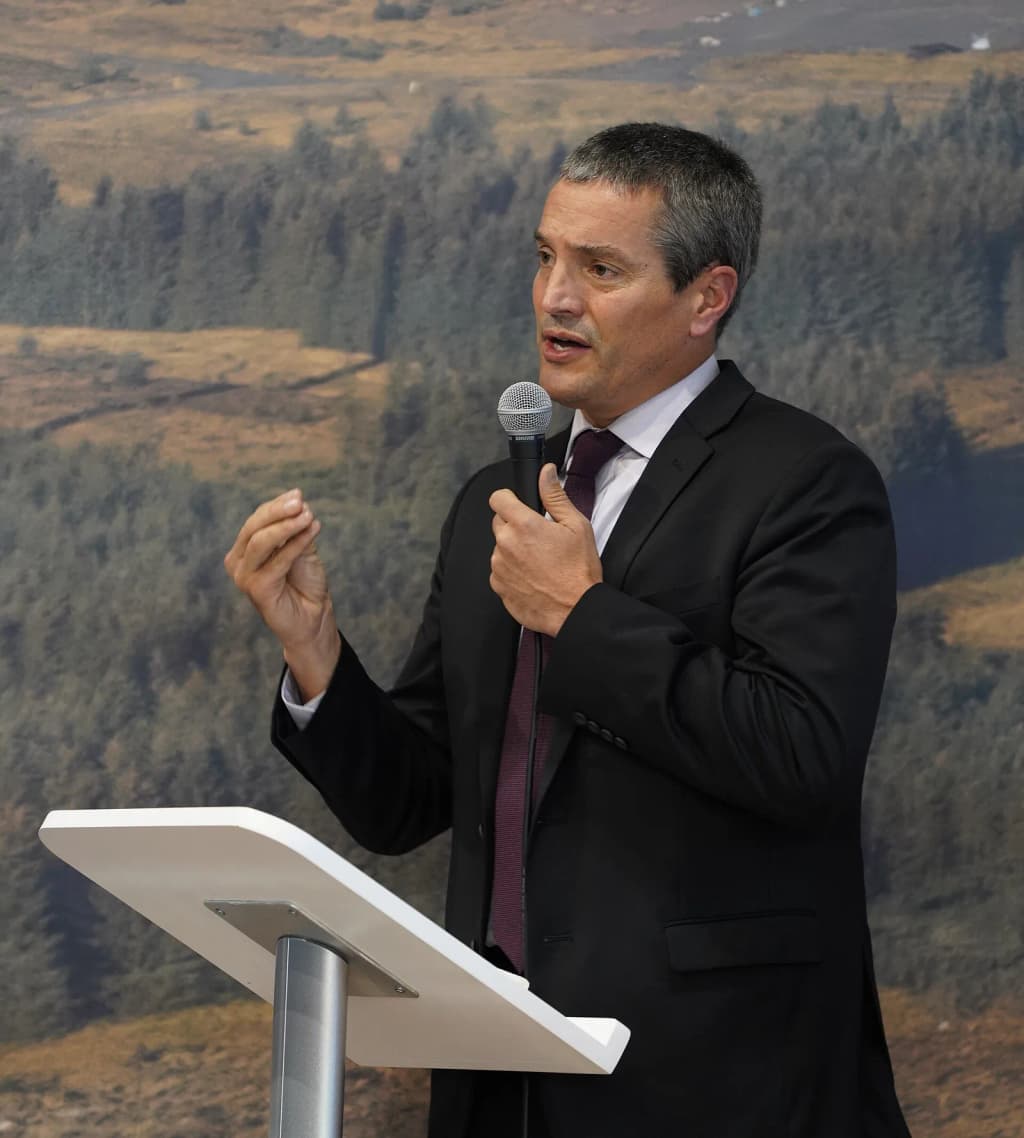 Michael Matheson delivers opening remarks at Scottish Government and California State Government’s joint event Resilient Regions and Good Governance: Climate Ch