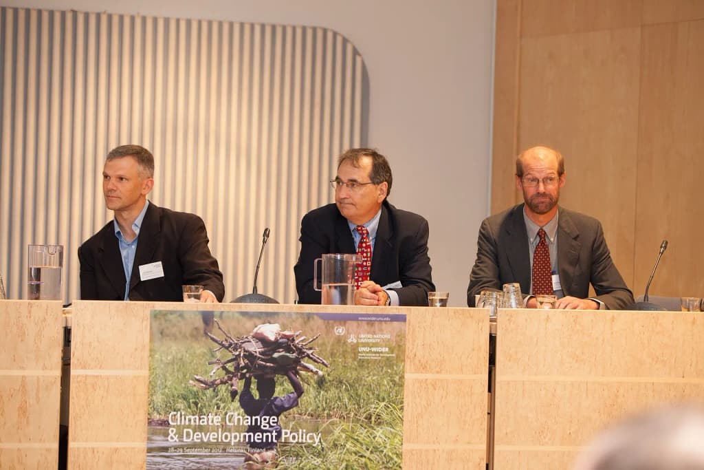 From left to right: Adam Schlosser, Principal Research Scientist, Massachusetts Institute of Technology MIT. Ken Strzepek, Researcher, Massachusetts Institute o