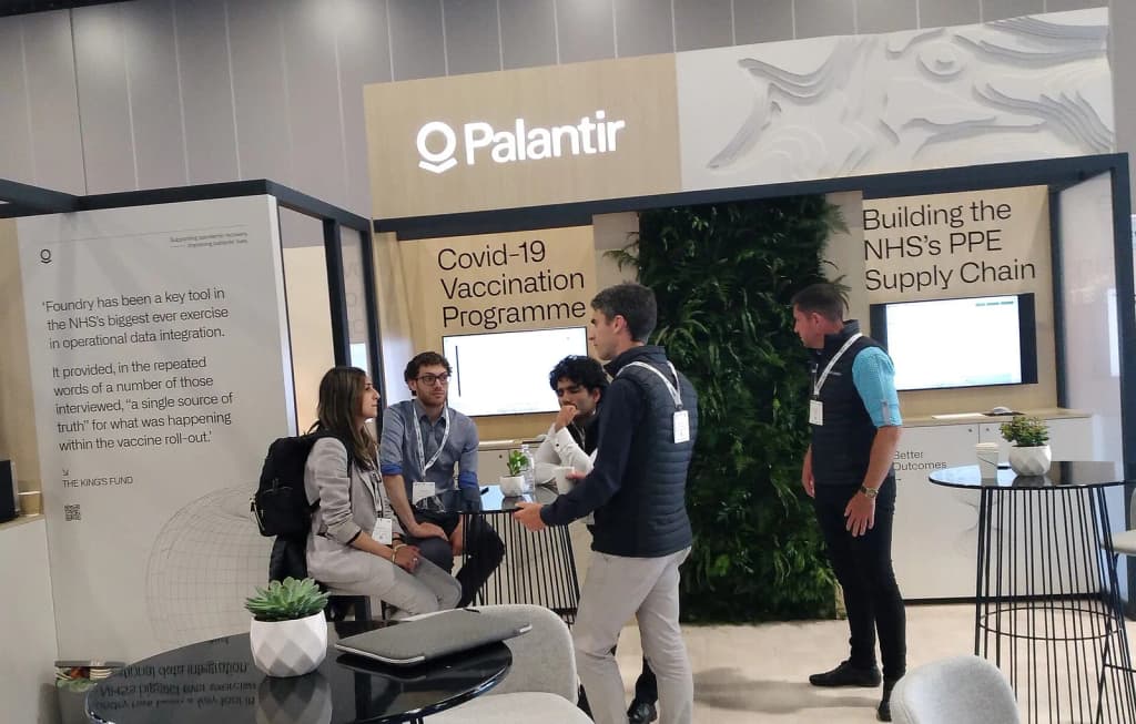 Palantir stand at the NHS Confederation conference 2022