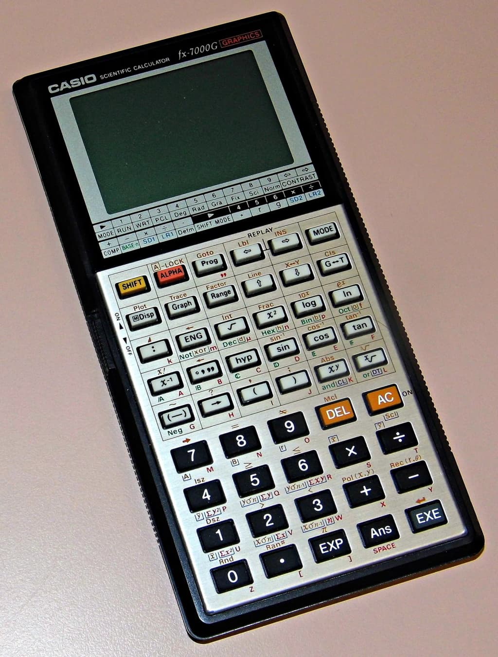 Vintage Casio Model fx-7000G Scientific Calculator, LCD Dot Matrix Display, Made In Japan, World's First Graphing Calculator Available To The Public, Circa 1985