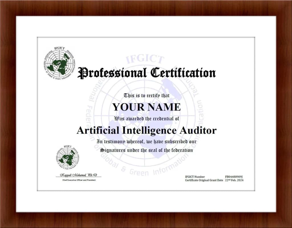 AIAP IFGICT Artificial Intelligence Auditor Professional Certificate
