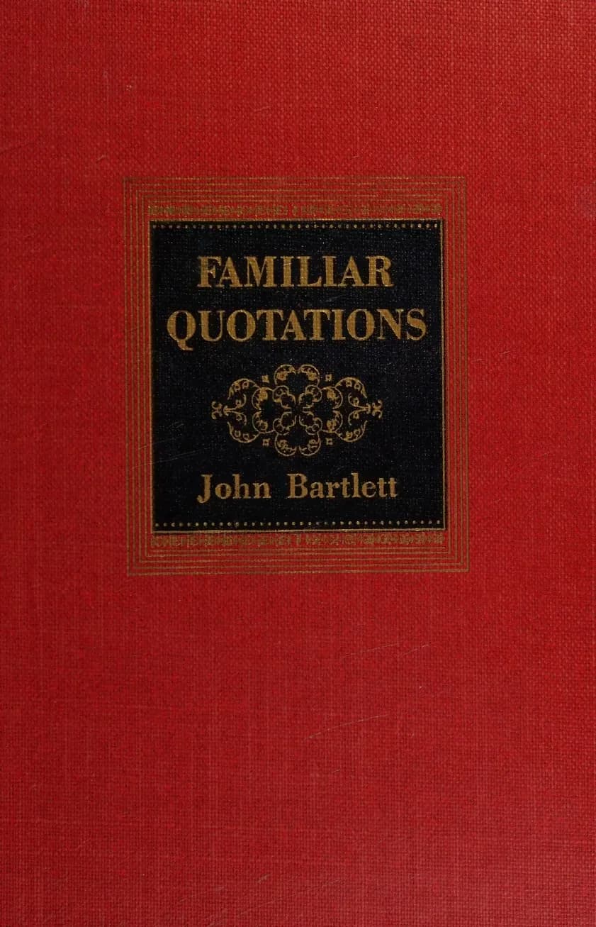 Cover to Bartlett's Familiar Quotations 11th edition