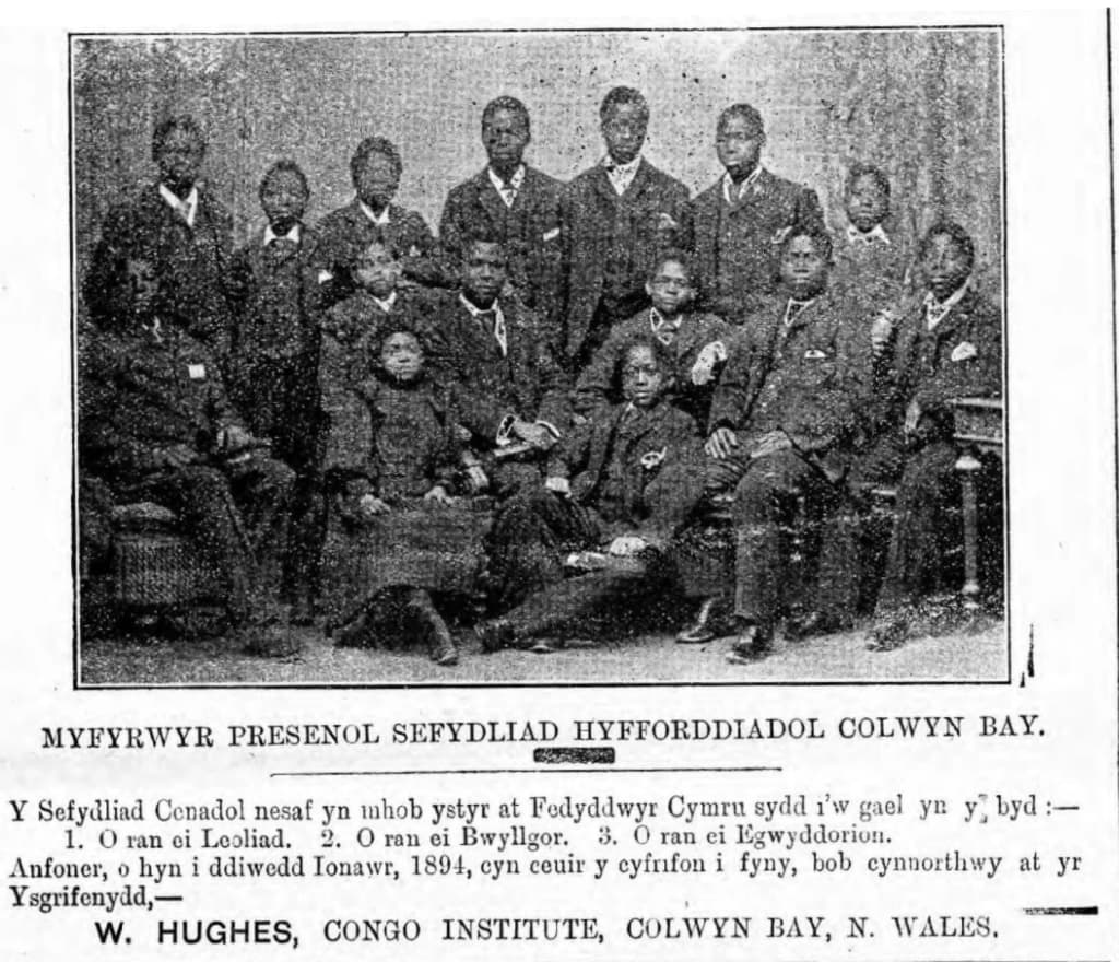 Students of the Congo missionary training institute in Colwyn Bay, 1894