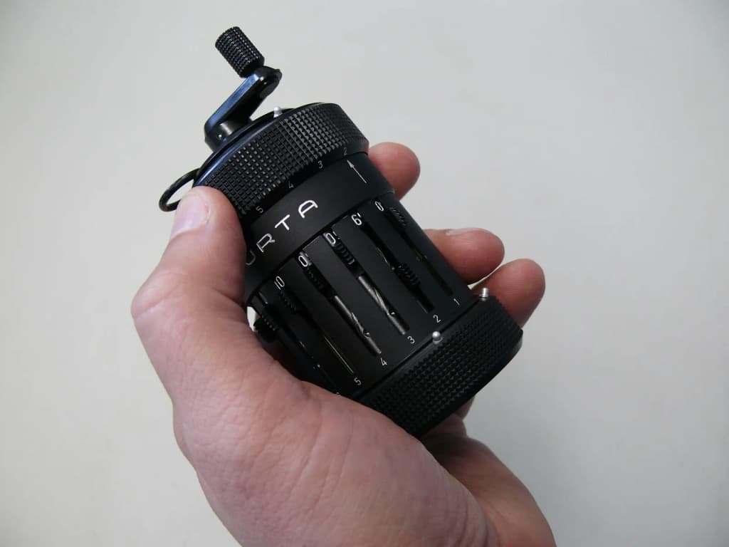 CURTA Type I Calculator, mechanical calculator