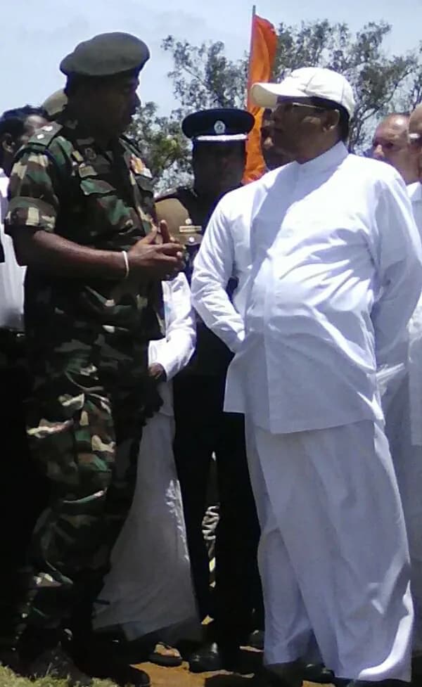Lieutenant Colonel DAP Dissanayake and President Sirisena in 2018