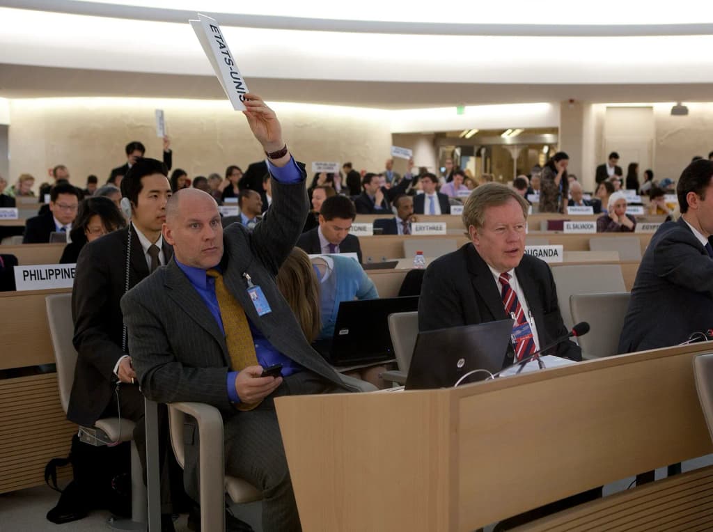 Ambassador Robert R. King, U.S. Special Envoy for North Korean Human Rights Issues addressed the Human Rights Council March 12, 2012. Speaking at the Interactiv