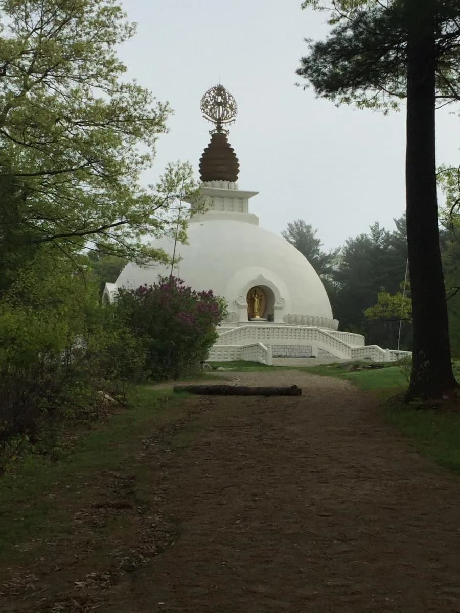 Approach to the New England Peace Pagoda (2018)