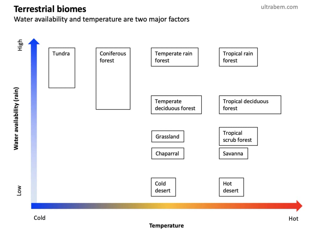 List of terrestrial biomes.