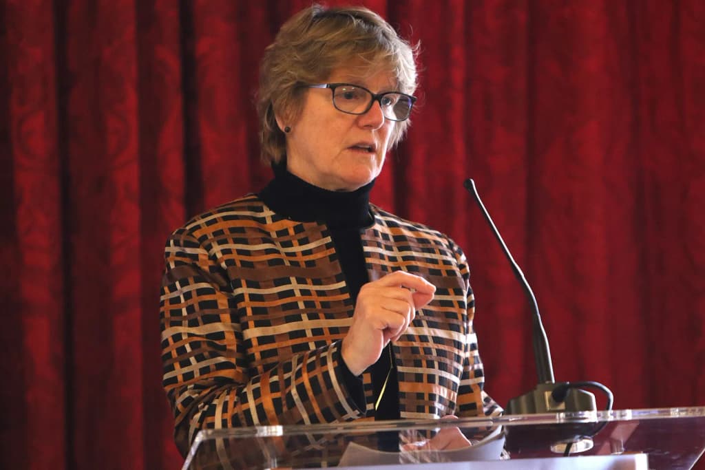 Professor Dame Sally Davies, Chief Medical Officer at a briefing for UK based Heads of Missions on the Review on Antimicrobial Resistance, 19 May 2016.