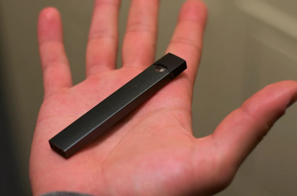 A Juul electronic cigarette.