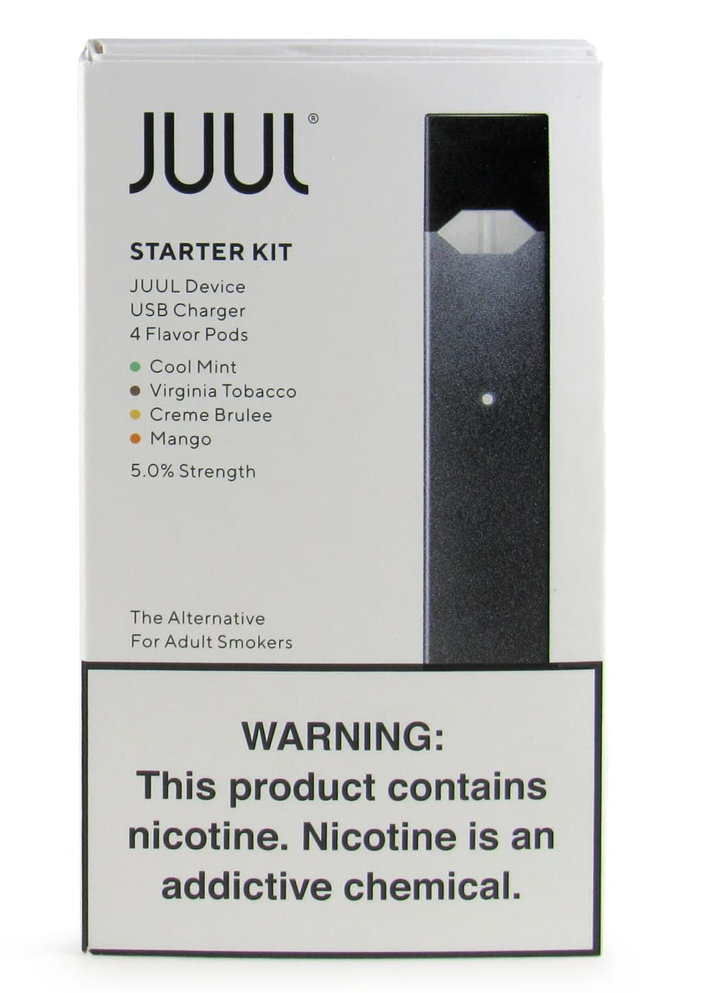 Juul vaping device 'starter kit'.