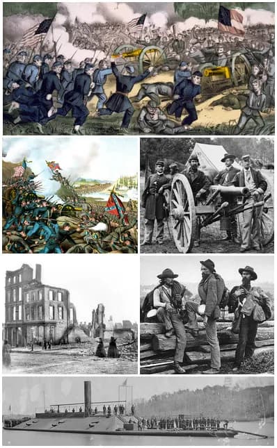 A collection of American Civil War related pictures and photographs