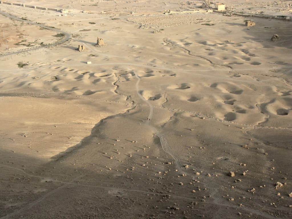 The crossroads of several civilizations: Assyrian, Graeco-Roman, Bedouin and Persian influences combined. Palmyra, Syria.